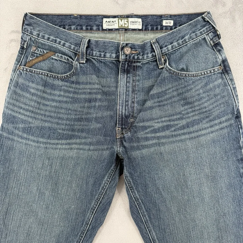 Ariat Legacy M5 Jeans Men's Size 36/30 Straight Fit Straight Leg Western Denim